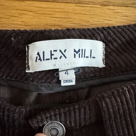 Alex Mill Dark Brown Wide Leg Pants - Picture 5 of 7